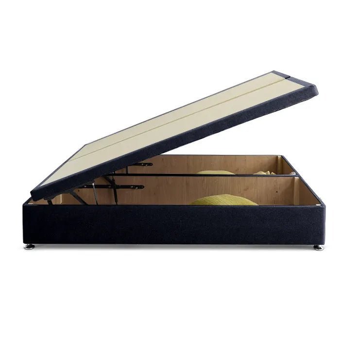 Royal Cushioned Ottoman Storage Divan Bed Base Only – End Lift - Divan Factory Outlet