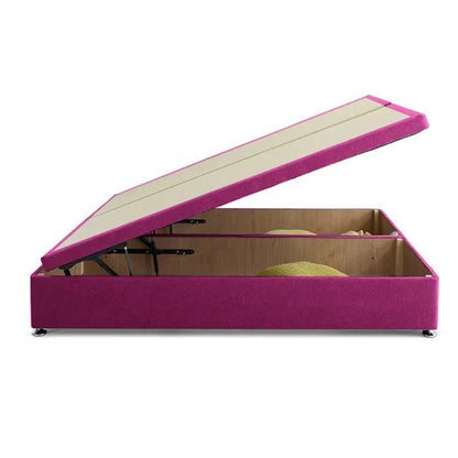 Royal Cushioned Ottoman Storage Divan Bed Base Only – End Lift - Divan Factory Outlet