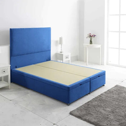 Royal Cushioned Ottoman Storage Divan Bed Base Only – End Lift - Divan Factory Outlet
