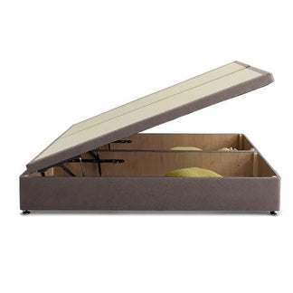 Royal Cushioned Ottoman Storage Divan Bed Base Only – End Lift - Divan Factory Outlet