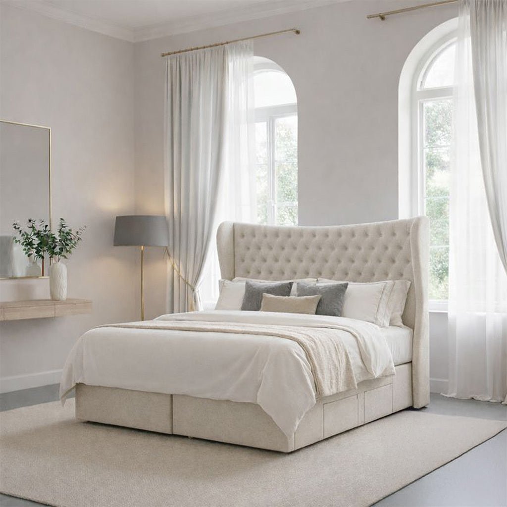 Sarah Upholstered Bed Frame with Free 54" Headboard