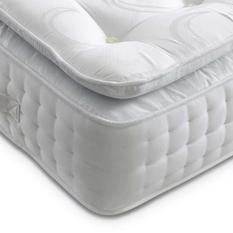 W & S 2000 Pocket Sprung Pillow Top Divan Bed Set - Divan Factory Outlet