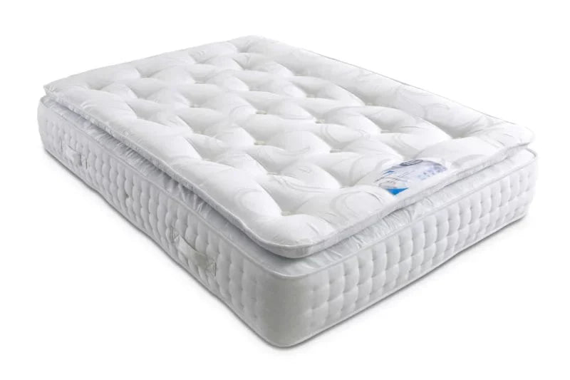 W & S 2000 Pocket Sprung Pillow Top Divan Bed Set - Divan Factory Outlet