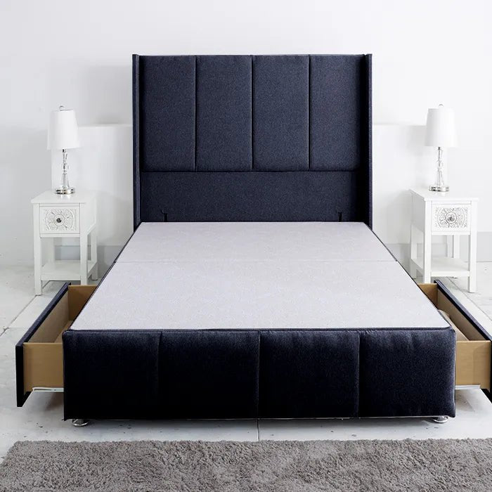 Westminster Imperial Divan Base Only with Winged Floor Standing 54 Inches Headboard and Footboard - Divan Factory Outlet