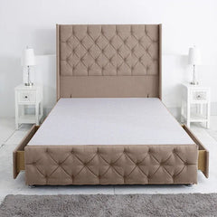 Westminster Windsor Divan Base Only with Winged Floor Standing 54 Inches Headboard Foot Board - Divan Factory Outlet