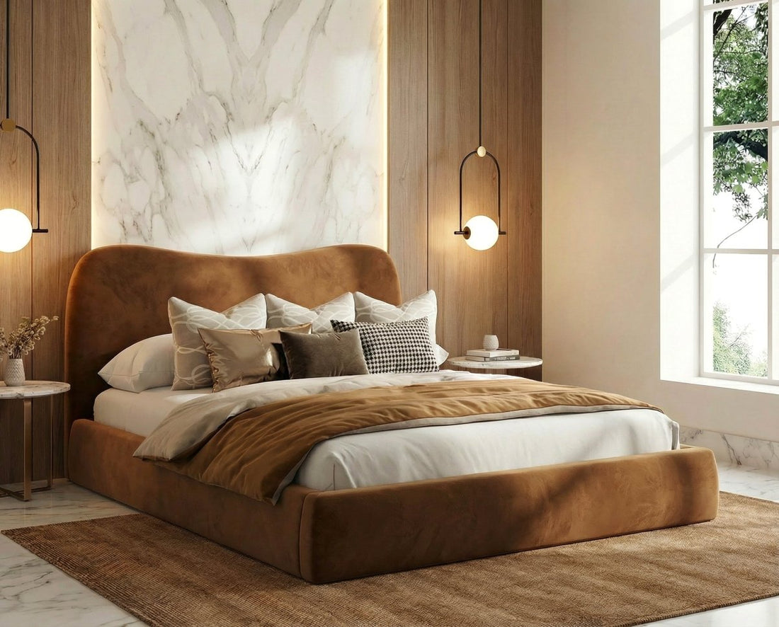 York Upholstered Bed Frame with Free 54" Headboard