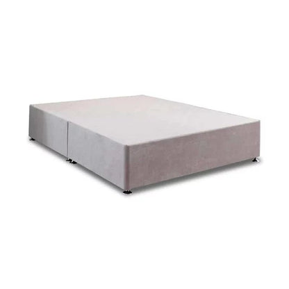 4ft 6 Inches Double Classic Reinforced Divan Base Only Non Storage in House Grey - Divan Factory Outlet