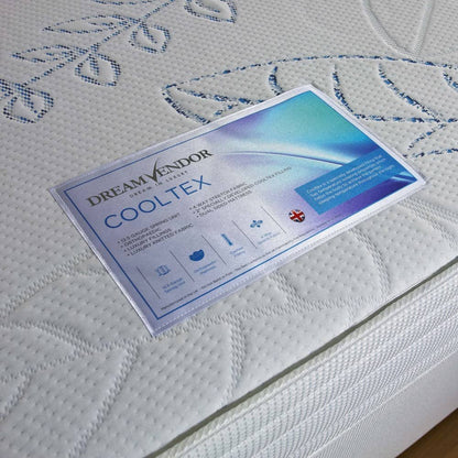 Dream Vendor Cooltex Temperature Sensitive Latex Sprung Divan Bed Set - Divan Factory Outlet