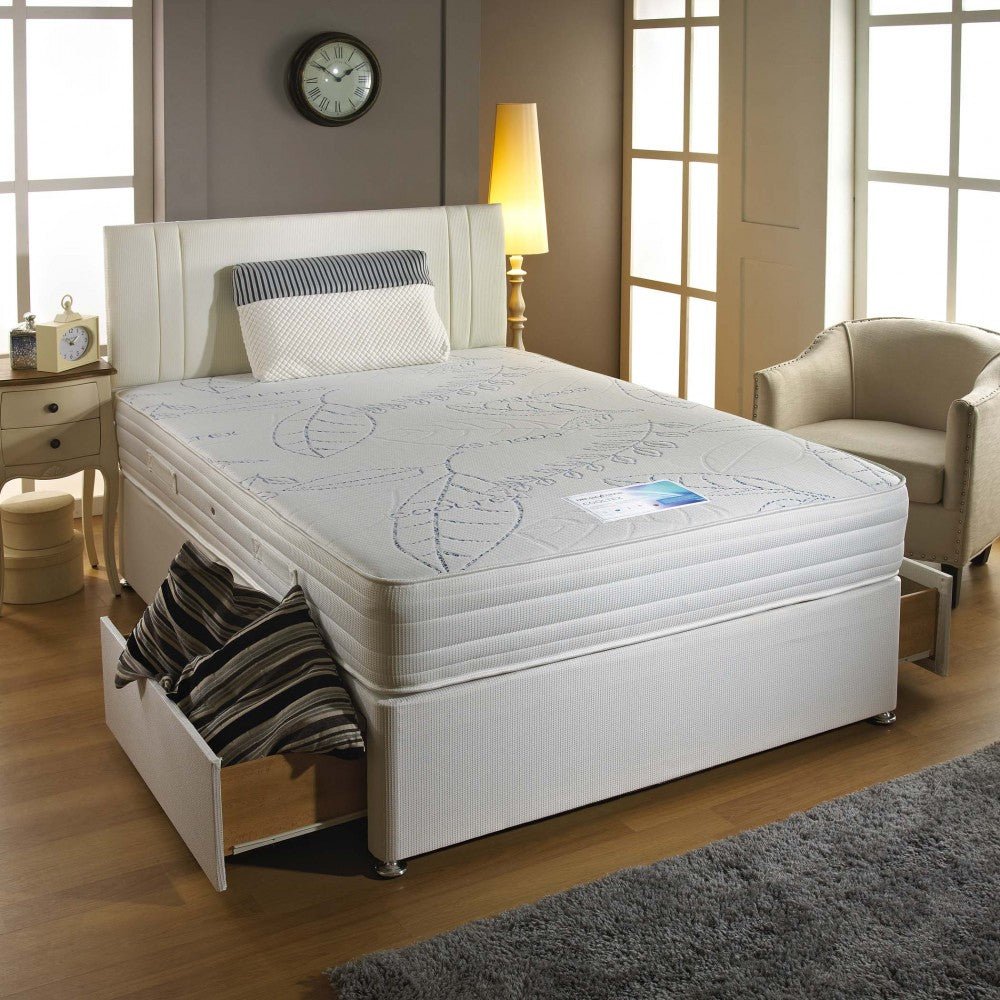 Dream Vendor Cooltex Temperature Sensitive Sprung Latex Mattress - Divan Factory Outlet