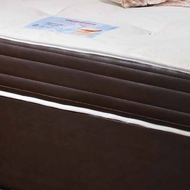 Dream Vendor Memory Leather Sprung Divan Bed Set - Divan Factory Outlet
