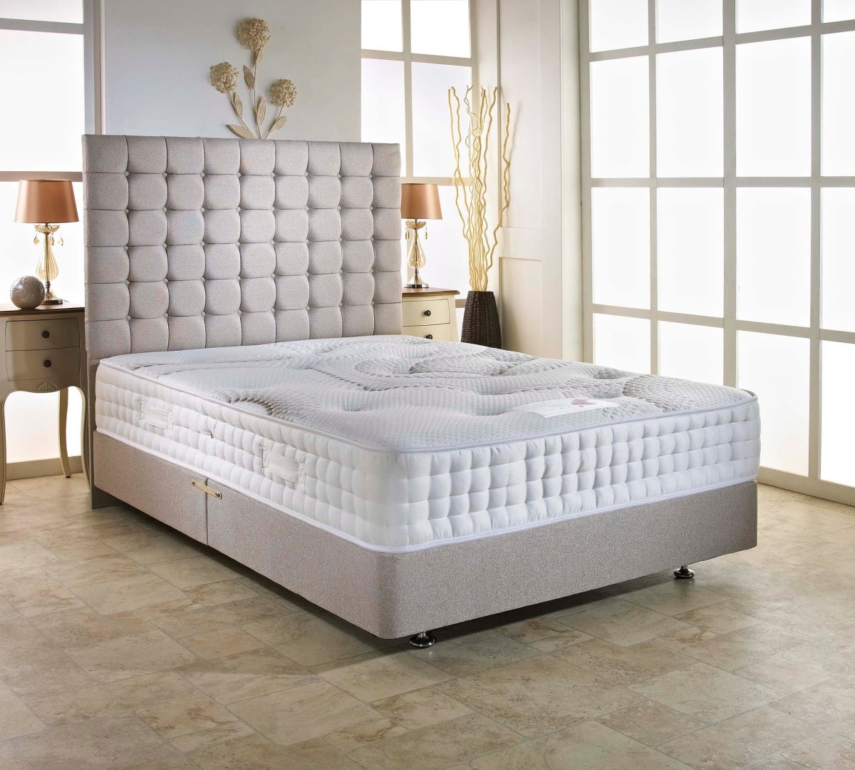 Dream Vendor Platinum 2000 Pocket Sprung Latex Mattress - Divan Factory Outlet
