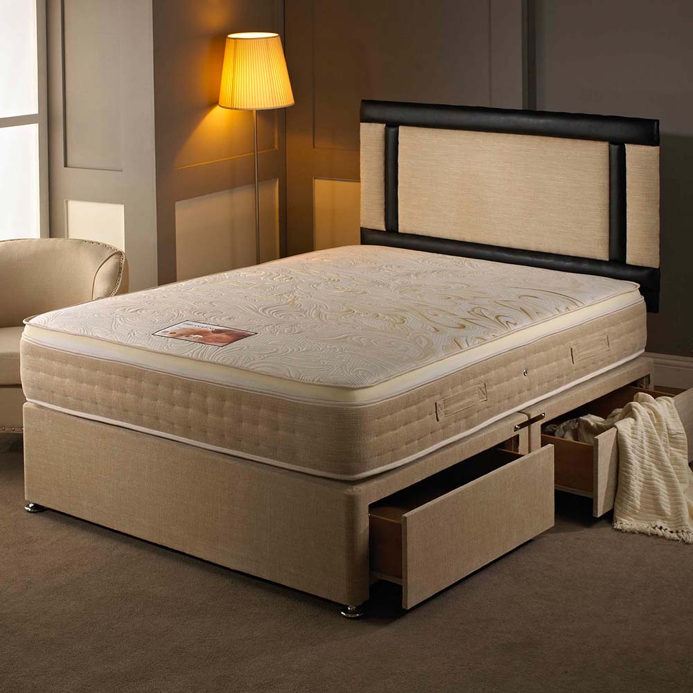 Dream Vendor President 1500 Pocket Sprung Pillow Top Memory Mattress - Divan Factory Outlet