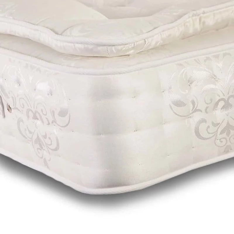 Walker & Slater 2000 Pocket Sprung Pillow Top Cushioned Ottoman Divan Bed Set With Headboard - Divan Factory Outlet